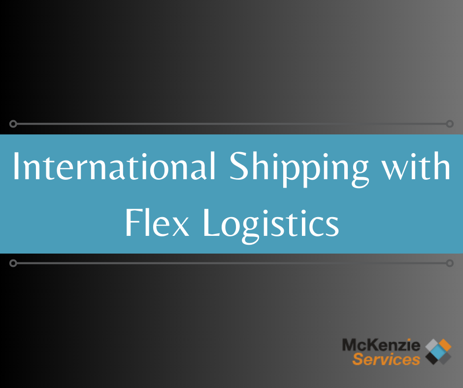 International Shipping with Flex Logistics, Amazon Oregon Prep Center
