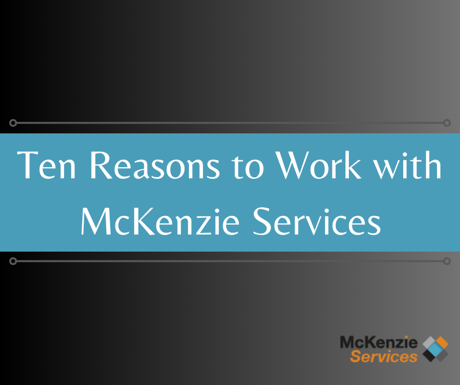 Ten Reasons to Work with McKenzie Services, Amazon Oregon Prep Center