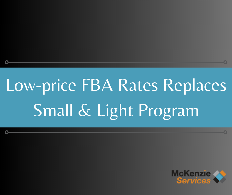 Low-price FBA Rates Replaces Small & Light Program, Amazon Oregon Prep Center