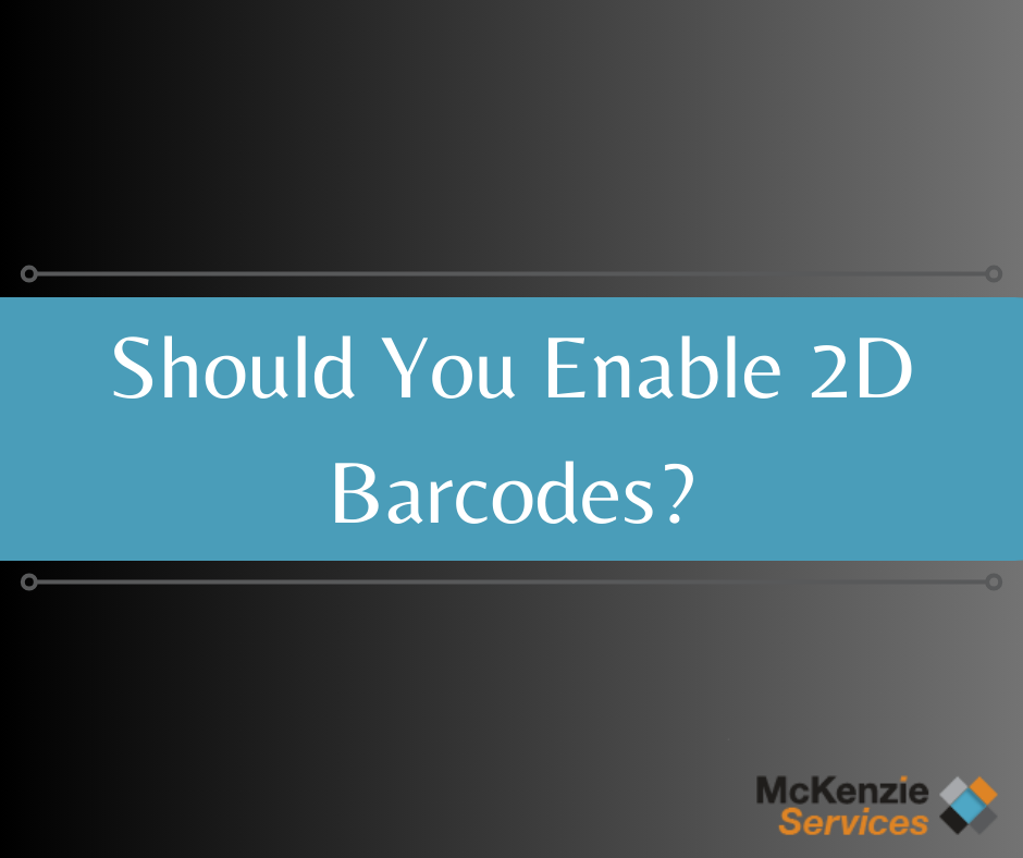 Should You Enable 2D Barcodes, Amazon Oregon Prep Center