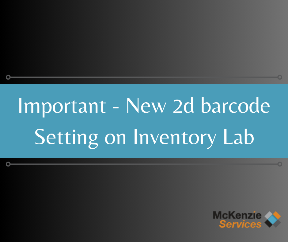 Important - New 2d barcode setting on Inventory Lab, Amazon FBA Oregon Prep Center