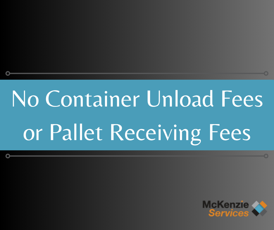 No Container Unload Fees or Pallet Receiving Fees, Amazon FBA Oregon Prep Center